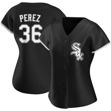 Replica Carlos Perez Women's Chicago White Sox Black Alternate Jersey