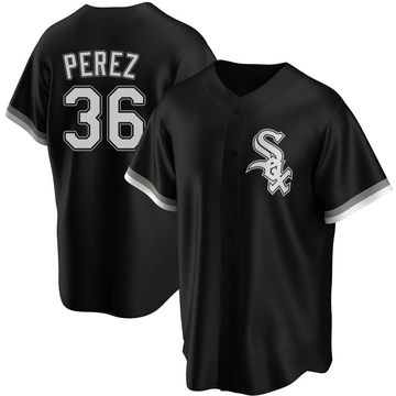 Replica Carlos Perez Youth Chicago White Sox Black Alternate Jersey
