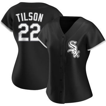 Replica Charlie Tilson Women's Chicago White Sox Black Alternate Jersey