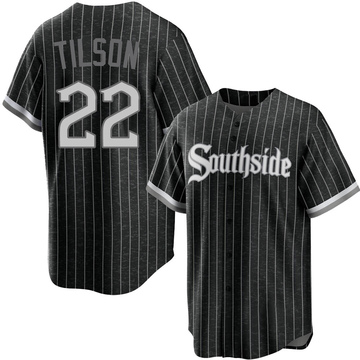 Replica Charlie Tilson Youth Chicago White Sox Black 2021 City Connect Jersey
