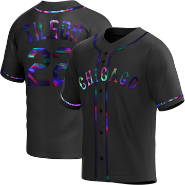 Replica Charlie Tilson Youth Chicago White Sox Black Holographic Alternate Jersey