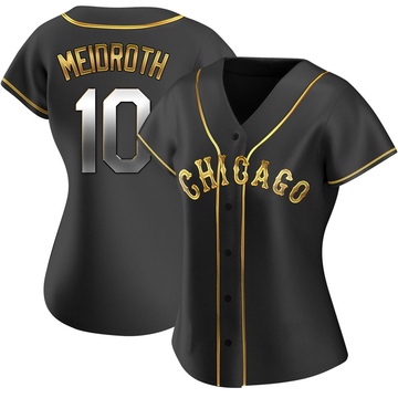 Replica Chase Meidroth Women's Chicago White Sox Black Golden Alternate Jersey