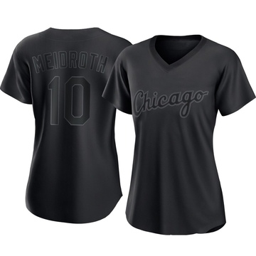 Replica Chase Meidroth Women's Chicago White Sox Black Pitch Fashion Jersey