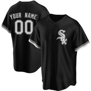 Replica Custom Youth Chicago White Sox Black Alternate Jersey