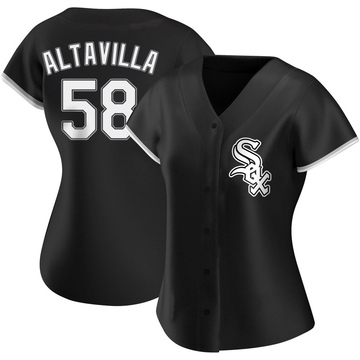 Replica Dan Altavilla Women's Chicago White Sox Black Alternate Jersey