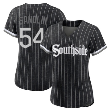 Replica David Sandlin Women's Chicago White Sox Black 2021 City Connect Jersey