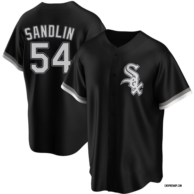 Replica David Sandlin Youth Chicago White Sox Black Alternate Jersey