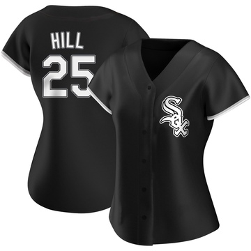Replica Derek Hill Women's Chicago White Sox Black Alternate Jersey