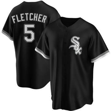 Replica Dominic Fletcher Youth Chicago White Sox Black Alternate Jersey