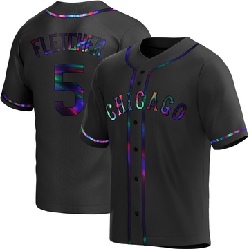 Replica Dominic Fletcher Youth Chicago White Sox Black Holographic Alternate Jersey