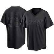 Replica Drew Romo Men's Chicago White Sox Black Pitch Fashion Jersey