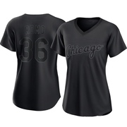 Replica Drew Romo Women's Chicago White Sox Black Pitch Fashion Jersey
