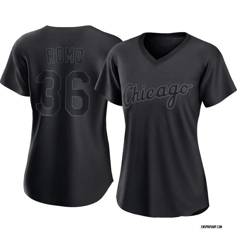 Replica Drew Romo Women's Chicago White Sox Black Pitch Fashion Jersey
