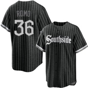 Replica Drew Romo Youth Chicago White Sox Black 2021 City Connect Jersey