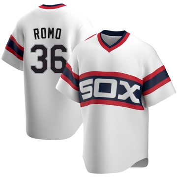 Replica Drew Romo Youth Chicago White Sox White Cooperstown Collection Jersey