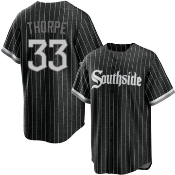 Replica Drew Thorpe Men's Chicago White Sox Black 2021 City Connect Jersey