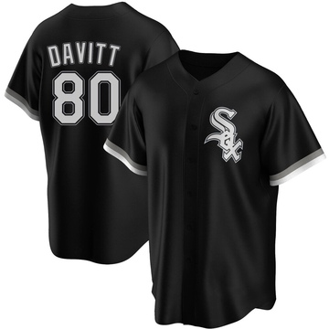 Replica Duncan Davitt Youth Chicago White Sox Black Alternate Jersey