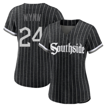 Replica Early Wynn Women's Chicago White Sox Black 2021 City Connect Jersey
