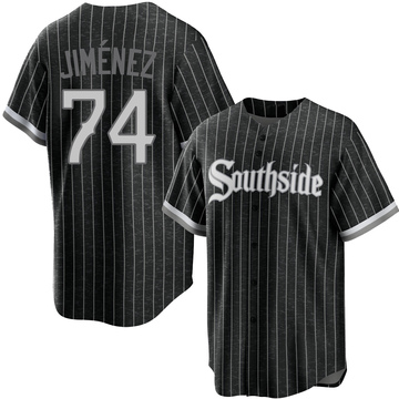 Replica Eloy Jimenez Youth Chicago White Sox Black 2021 City Connect Jersey