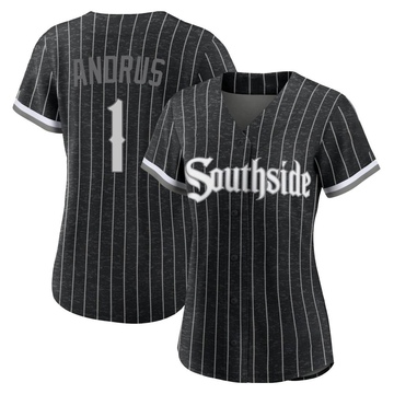 Replica Elvis Andrus Women's Chicago White Sox Black 2021 City Connect Jersey