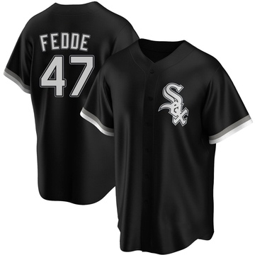 Replica Erick Fedde Men's Chicago White Sox Black Alternate Jersey