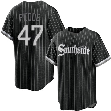 Replica Erick Fedde Youth Chicago White Sox Black 2021 City Connect Jersey