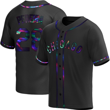 Replica Everson Pereira Youth Chicago White Sox Black Holographic Alternate Jersey