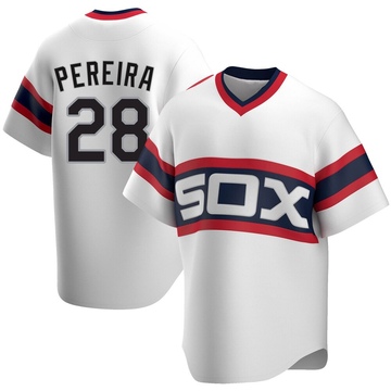 Replica Everson Pereira Youth Chicago White Sox White Cooperstown Collection Jersey