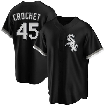 Replica Garrett Crochet Men's Chicago White Sox Black Alternate Jersey