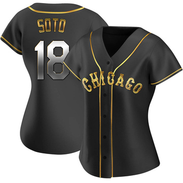 Replica Geovany Soto Women's Chicago White Sox Black Golden Alternate Jersey