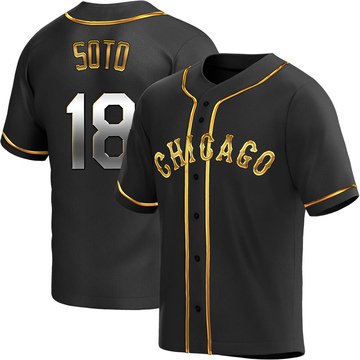 Replica Geovany Soto Youth Chicago White Sox Black Golden Alternate Jersey