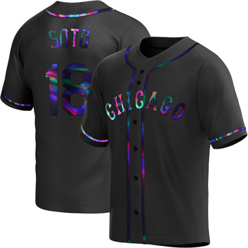 Replica Geovany Soto Youth Chicago White Sox Black Holographic Alternate Jersey