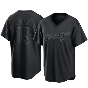 Replica Geovany Soto Youth Chicago White Sox Black Pitch Fashion Jersey