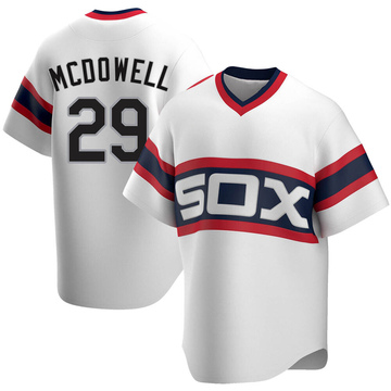 Replica Jack Mcdowell Men's Chicago White Sox White Cooperstown Collection Jersey