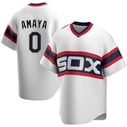Replica Jacob Amaya Youth Chicago White Sox White Cooperstown Collection Jersey