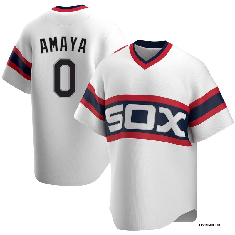 Replica Jacob Amaya Youth Chicago White Sox White Cooperstown Collection Jersey