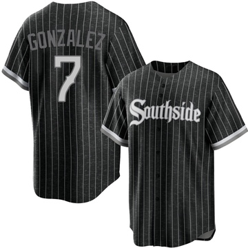 Replica Jacob Gonzalez Youth Chicago White Sox Black 2021 City Connect Jersey