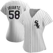 Replica Jairo Iriarte Women's Chicago White Sox White Home Jersey
