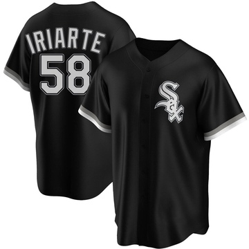 Replica Jairo Iriarte Youth Chicago White Sox Black Alternate Jersey