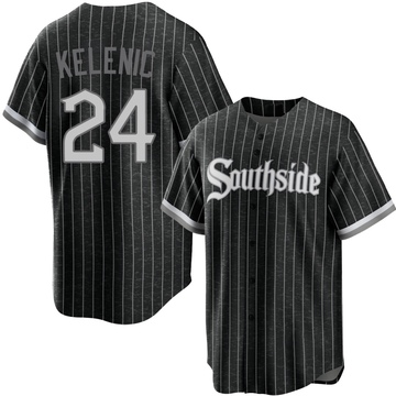 Replica Jarred Kelenic Youth Chicago White Sox Black 2021 City Connect Jersey
