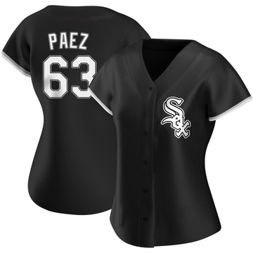 Replica Jedixson Paez Women's Chicago White Sox Black Alternate Jersey