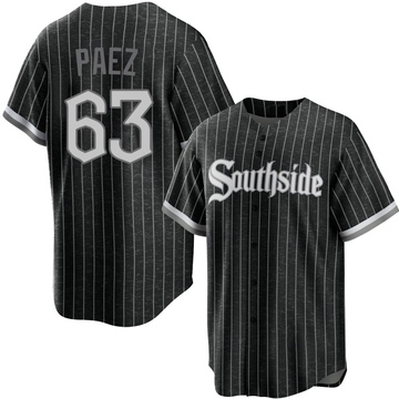 Replica Jedixson Paez Youth Chicago White Sox Black 2021 City Connect Jersey
