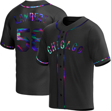Replica Jimmy Lambert Youth Chicago White Sox Black Holographic Alternate Jersey