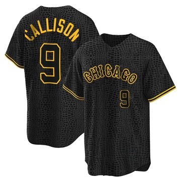 Replica Johnny Callison Men's Chicago White Sox Black Snake Skin City Jersey