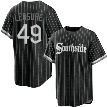 Replica Jordan Leasure Youth Chicago White Sox Black 2021 City Connect Jersey