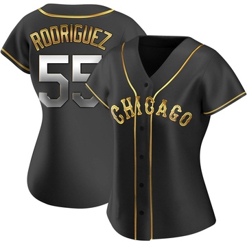 Replica Jose Rodriguez Women's Chicago White Sox Black Golden Alternate Jersey
