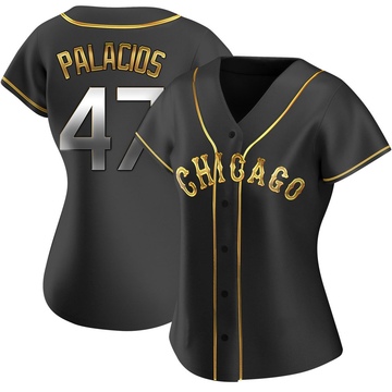 Replica Joshua Palacios Women's Chicago White Sox Black Golden Alternate Jersey