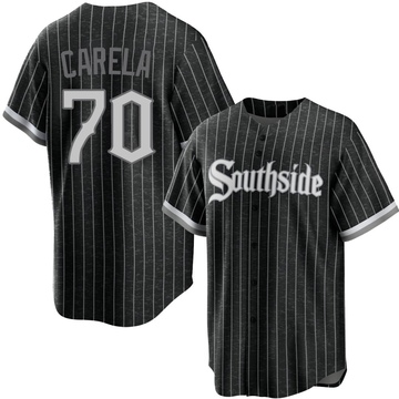 Replica Juan Carela Youth Chicago White Sox Black 2021 City Connect Jersey
