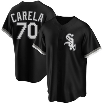 Replica Juan Carela Youth Chicago White Sox Black Alternate Jersey