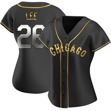 Replica Korey Lee Women's Chicago White Sox Black Golden Alternate Jersey